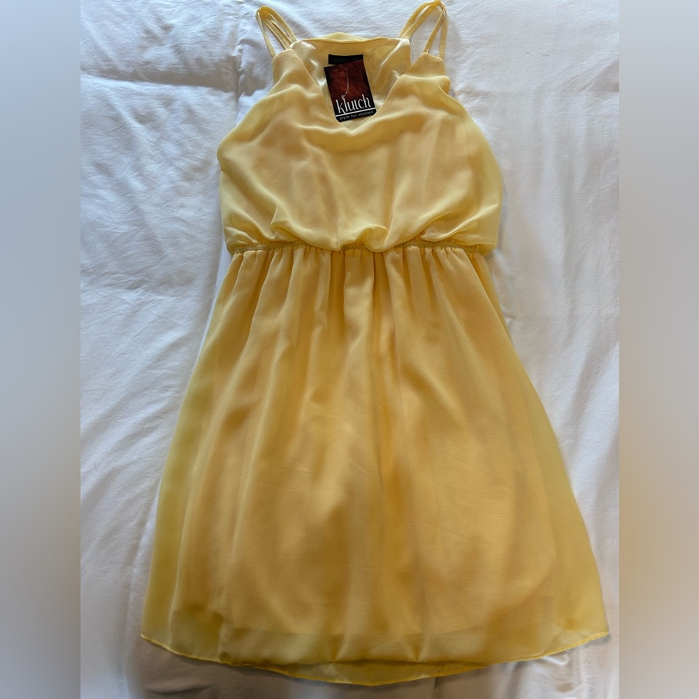 Yellow mini dress - NWT